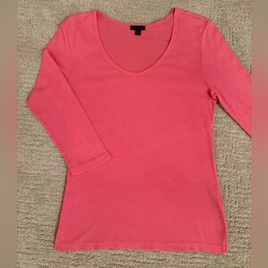 Lilla P 3/4 Sleeve V-Neck, Size Small